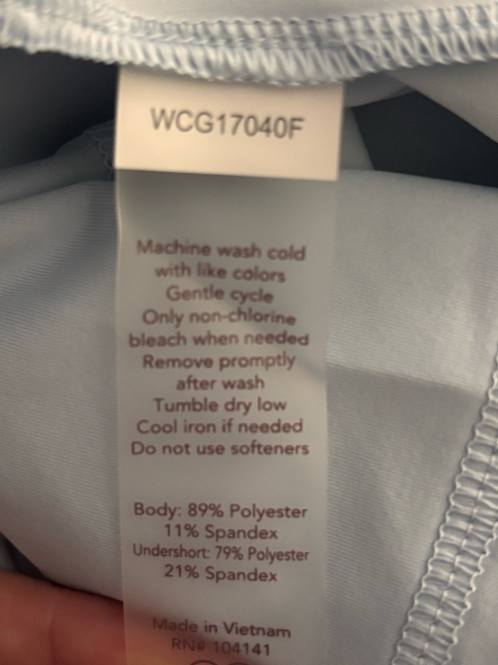 Calia Light Blue Golf Skort w/ brief. Sz 12 NWT - Picture 10 of 10